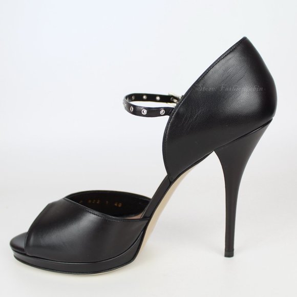 NEW VALENTINO GARAVANI Eyelet Peep Toe Pump – Eyelet Strap Heels for Night Out - Picture 4 of 16